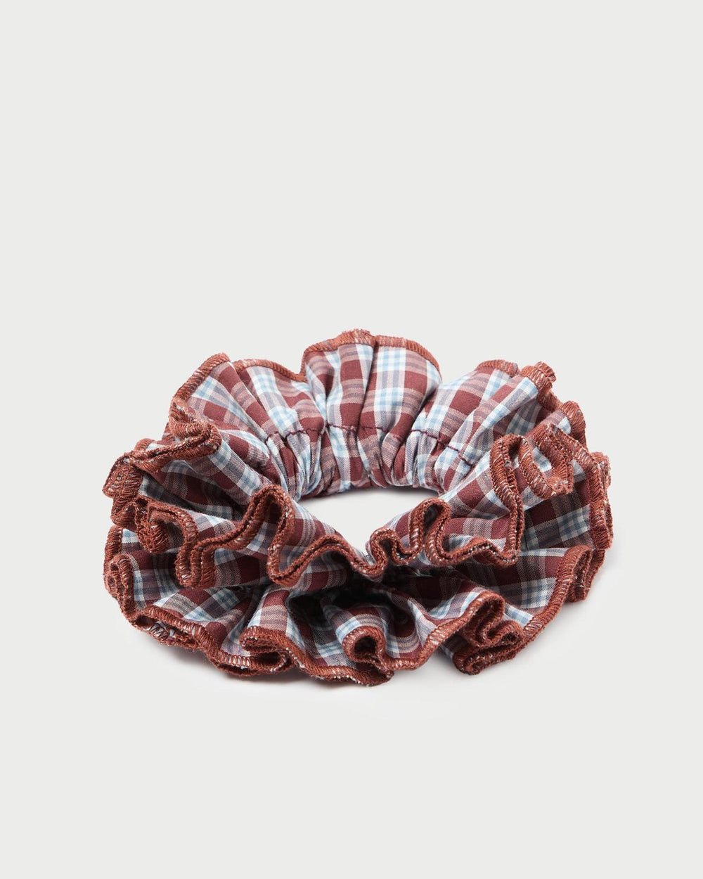 Loeffler Randall Felice Maroon Layered Scrunchie | Women Accessories