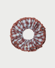 Loeffler Randall Felice Maroon Layered Scrunchie | Women Accessories