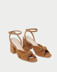 Loeffler Randall Fiamma Cacao Knot Mid-Heel Sandal L Heeled Sandals L Footwear | Women Heeled Sandals