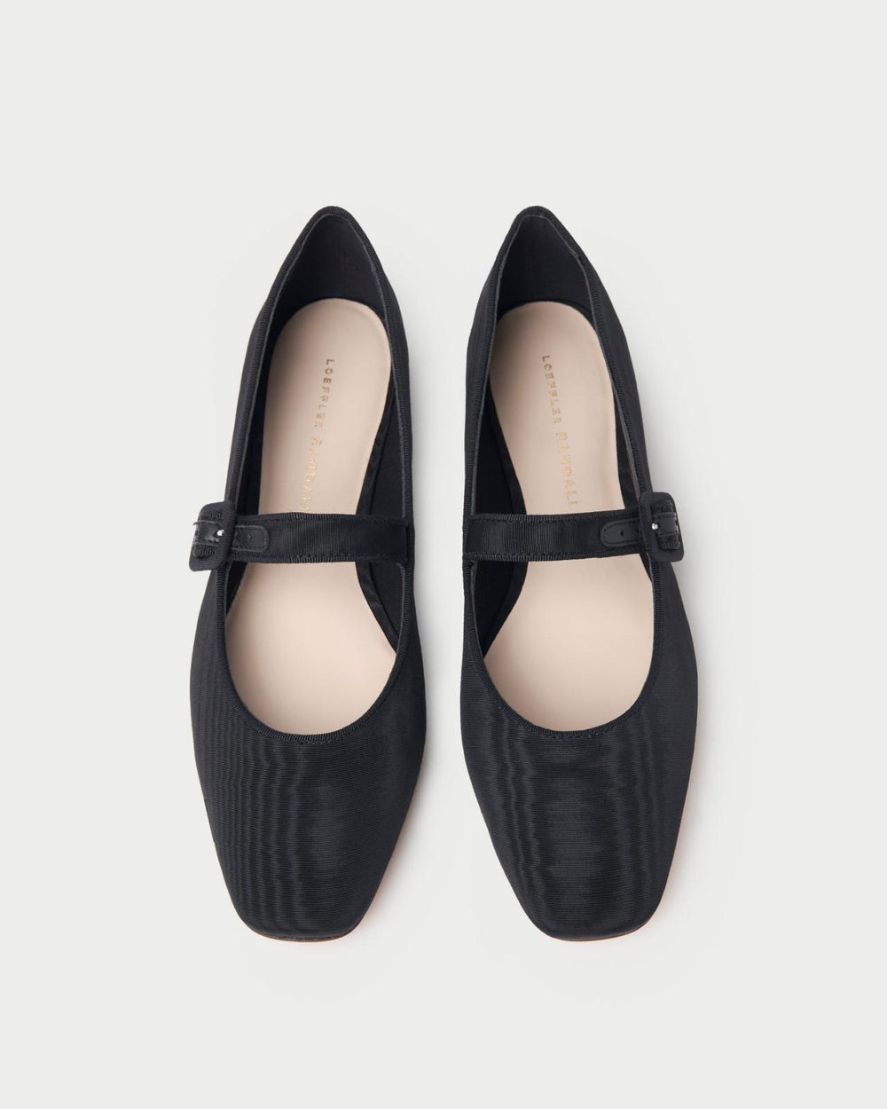 Loeffler Randall Ginger Black Moiré Mary Jane L Flats L Footwear | Women Flats &amp; Loafers