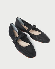 Loeffler Randall Ginger Black Moiré Mary Jane L Flats L Footwear | Women Flats &amp; Loafers
