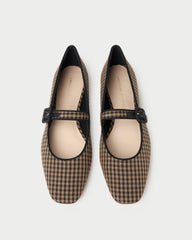 Loeffler Randall Ginger Brown/Black Check Mary Jane L Flats L Footwear | Women Flats &amp; Loafers