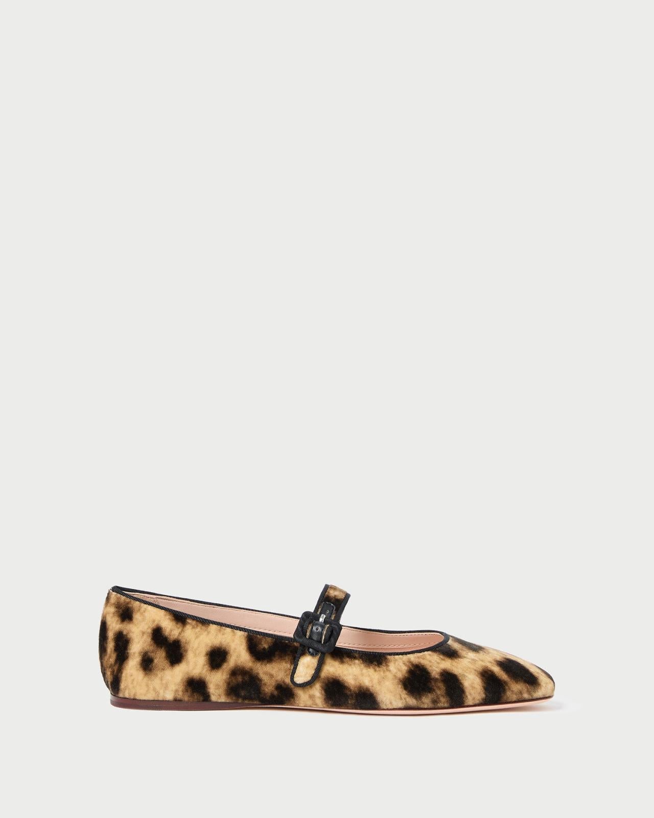 Loeffler Randall Ginger Leopard Velvet Mary Jane | Women Flats &amp; Loafers