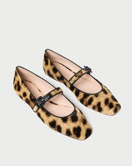 Loeffler Randall Ginger Leopard Velvet Mary Jane | Women Flats &amp; Loafers
