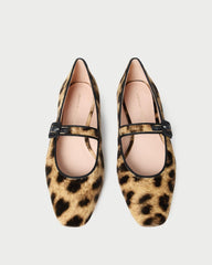 Loeffler Randall Ginger Leopard Velvet Mary Jane | Women Flats &amp; Loafers