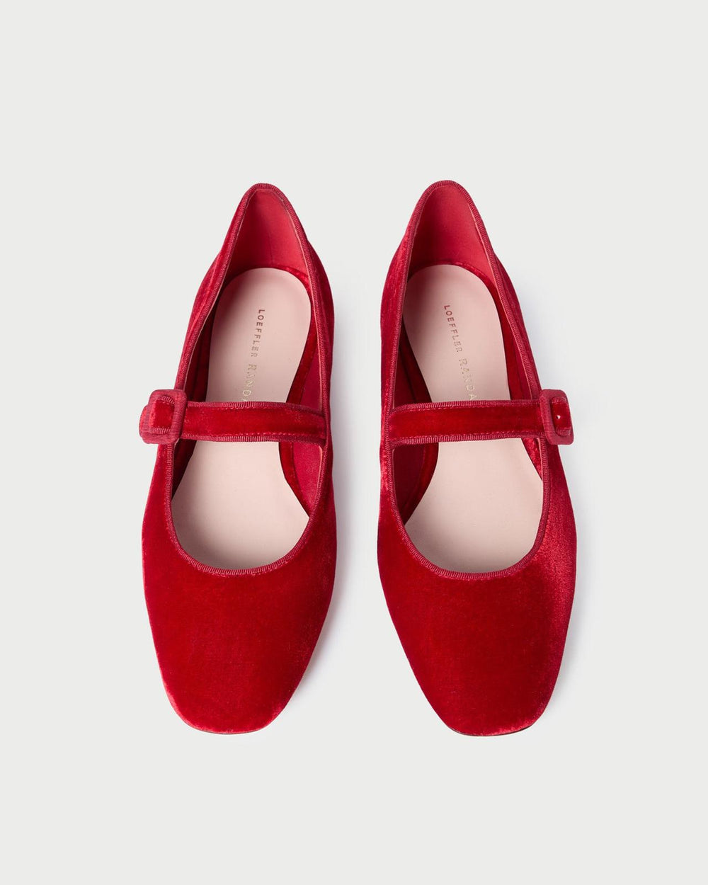 Loeffler Randall Ginger Red Velvet Mary Jane | Women Flats &amp; Loafers