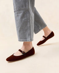 Loeffler Randall Ginger Sienna Velvet Mary Jane | Women Flats &amp; Loafers