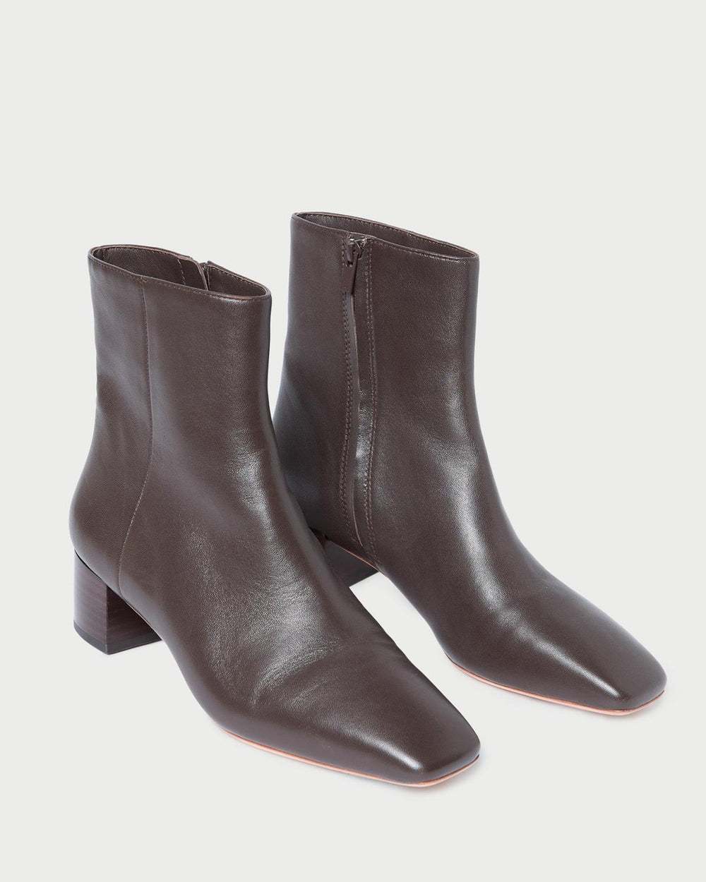 Loeffler Randall Ginny Dark Brown Leather Ankle Boot | Women Boots