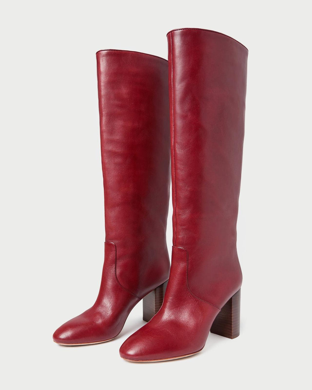 Loeffler Randall Goldy Wine Leather Tall Boot | Women Boots