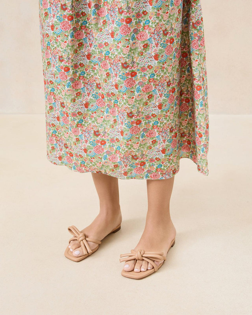 Loeffler Randall Hadley Dune Bow Sandal L Heeled Sandals L Footwear | Women Flat Sandals