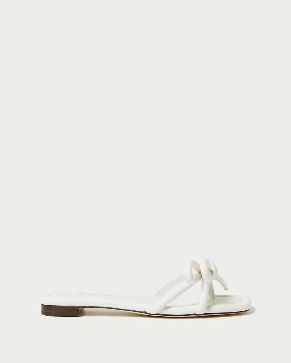 Loeffler Randall Hadley White Bow Sandal L Flat Sandals L Footwear | Women Flat Sandals