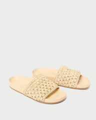 Loeffler Randall Henri Natural Crochet Leather Sandal L Flat Sandals L Footwear | Women Flat Sandals