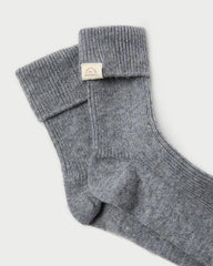 Loeffler Randall Irene Grey Cashmere Socks | Women Accessories