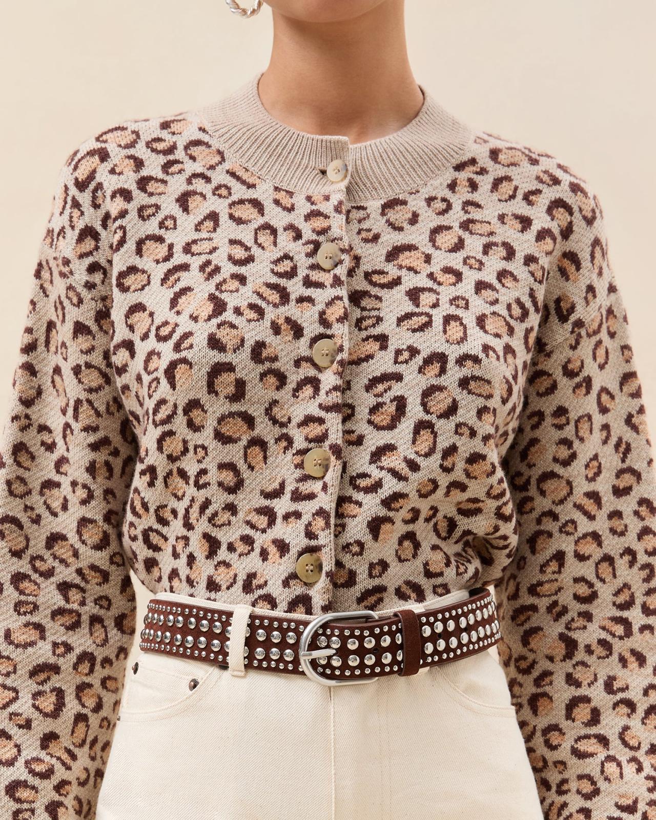 Loeffler Randall Isaac Espresso/Silver Studded Belt | Women Accessories