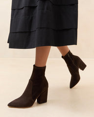 Loeffler Randall Isla Brown Suede Slim Bootie | Women Boots