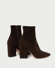 Loeffler Randall Isla Brown Suede Slim Bootie | Women Boots