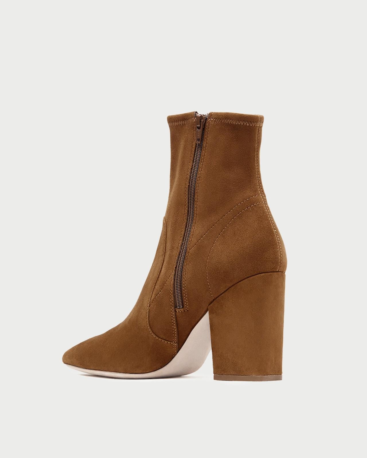Loeffler Randall Isla Cacao Suede Slim Ankle Bootie L Ankle Boots L Footwear | Women Boots