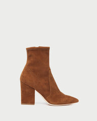 Loeffler Randall Isla Cacao Suede Slim Ankle Bootie L Ankle Boots L Footwear | Women Boots