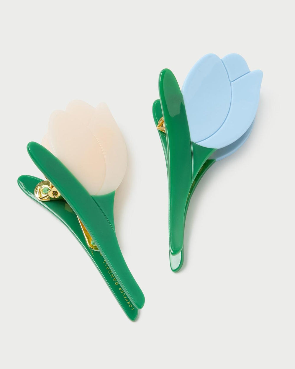 Loeffler Randall Juniper Blue/Cream Multi Tulip Clip Set | Women Accessories