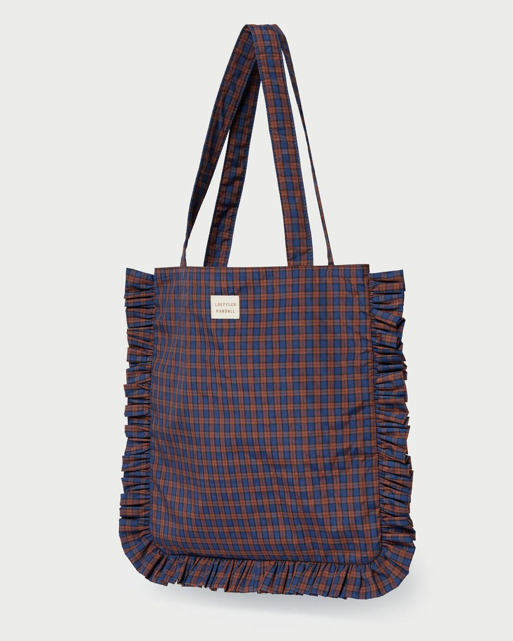 Loeffler Randall Justine Navy Ruffle Tote | Women Totes