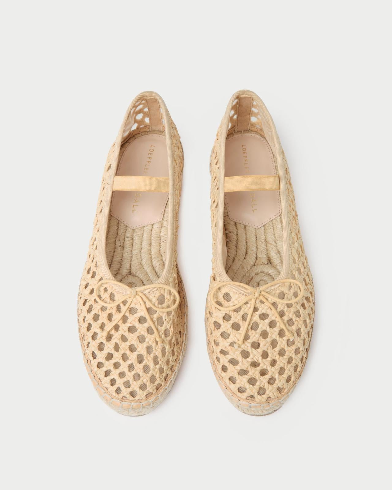 Loeffler Randall Kayla Natural Raffia Ballet Espadrille I Espadrilles I Footwear | Women Flats &amp; Loafers