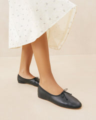 Loeffler Randall Landon Black Leather Ballet Flat L Flats L Footwear | Women Flats &amp; Loafers