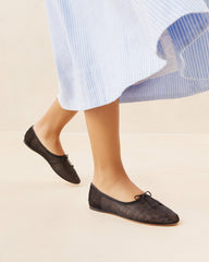 Loeffler Randall Landon Black Mesh Ballet Flat L Flats L Footwear | Women Flats &amp; Loafers