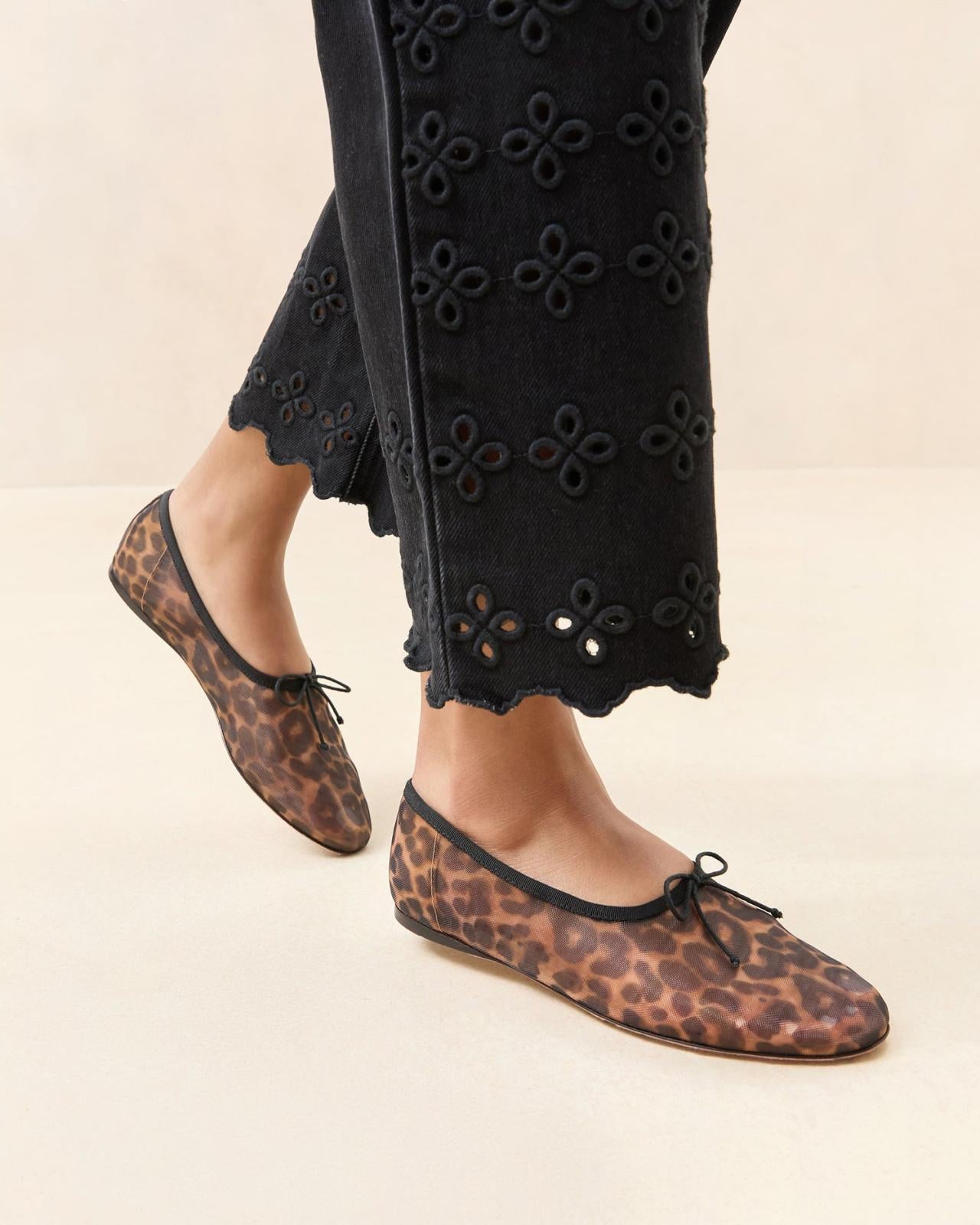 Loeffler Randall Landon Leopard Mesh Ballet Flat | Women Flats &amp; Loafers