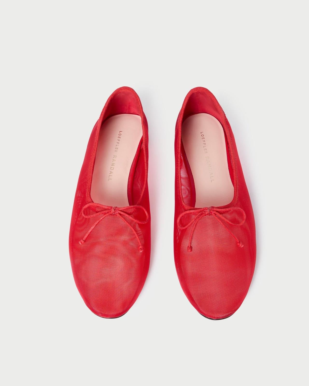 Loeffler Randall Landon Mesh Red Ballet Flat | Women Flats &amp; Loafers