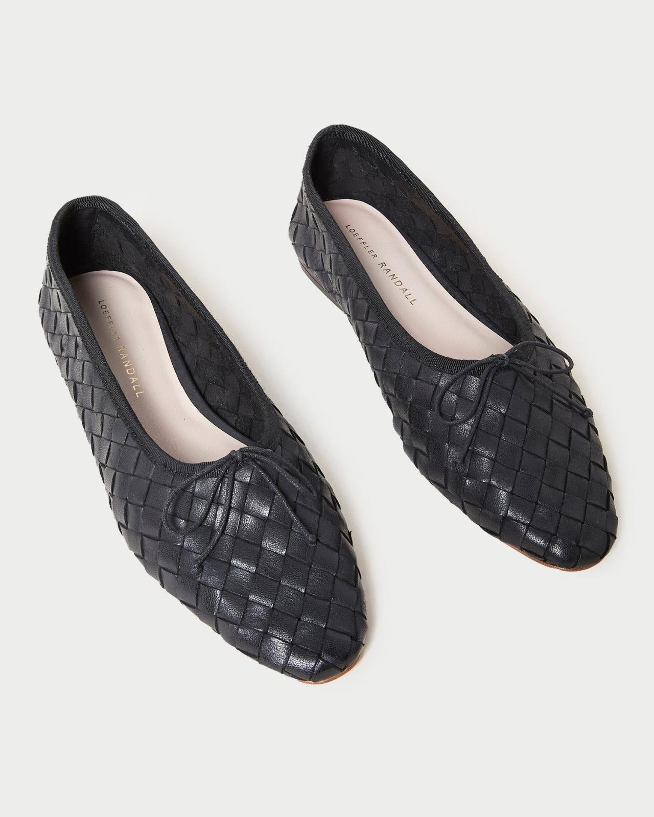 Loeffler Randall Landry Black Woven Ballet Flat L Flats L Footwear | Women Flats &amp; Loafers