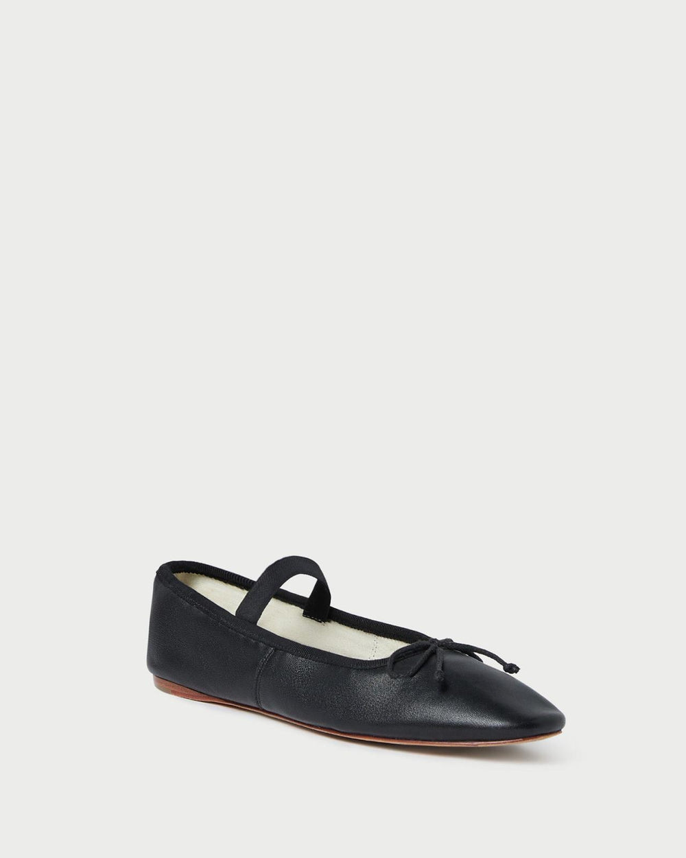 Loeffler Randall Leonie Black Leather Ballet Flat | Women Flats &amp; Loafers