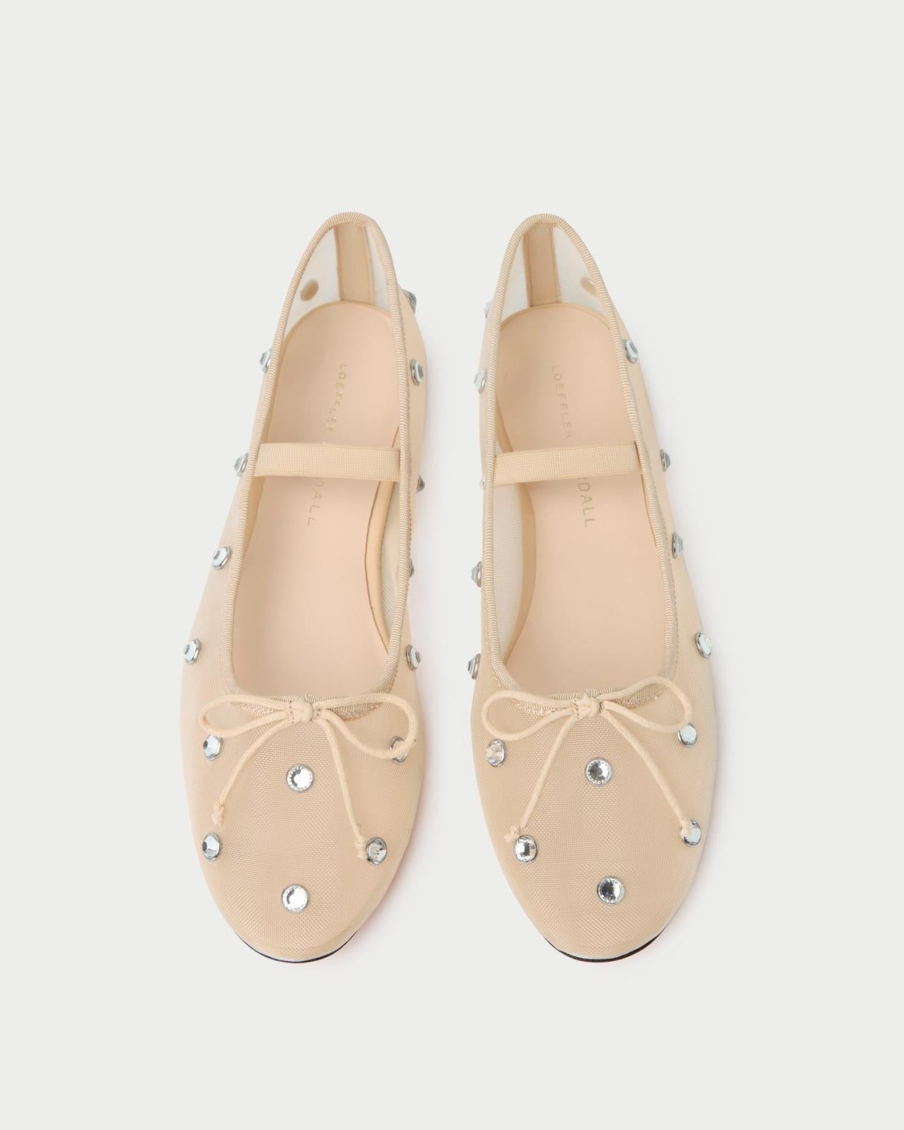Loeffler Randall Leonie Caramel/Crystal Ballet Flat L Flats L Footwear | Women Flats &amp; Loafers