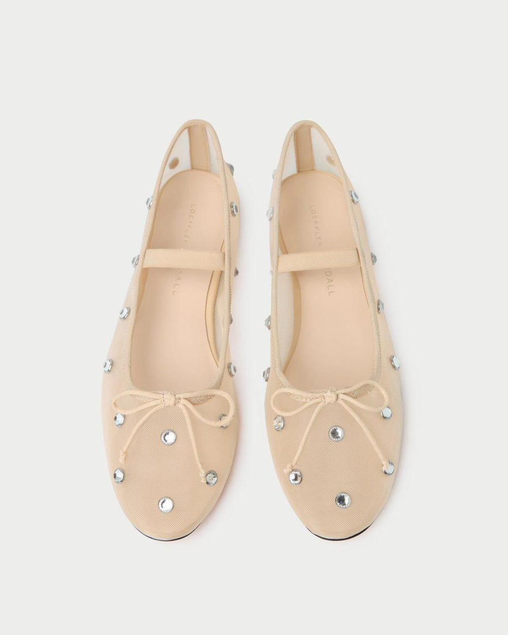 Loeffler Randall Leonie Caramel/Crystal Ballet Flat L Flats L Footwear | Women Flats &amp; Loafers