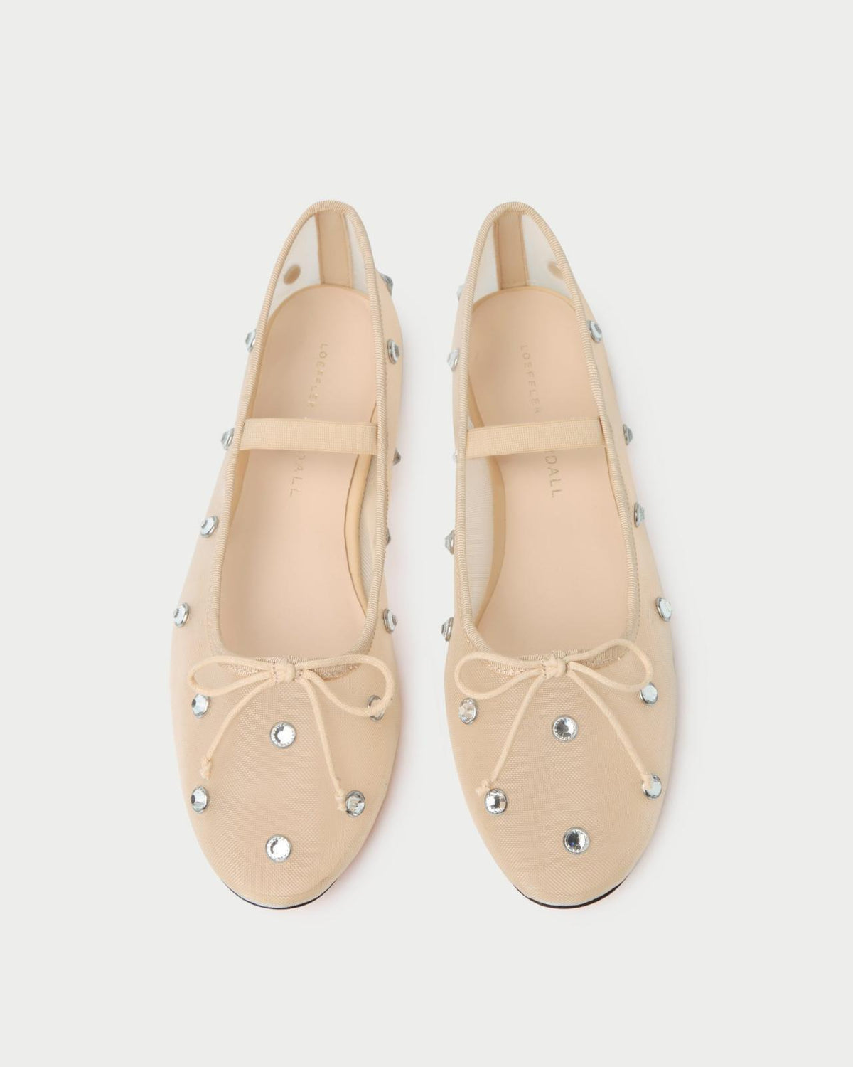 Loeffler Randall Leonie Caramel/Crystal Ballet Flat L Flats L Footwear | Women Flats &amp; Loafers