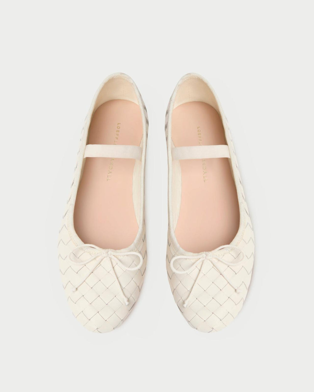 Loeffler Randall Leonie Cream Woven Ballet Flat I Flats I Footwear | Women Flats &amp; Loafers