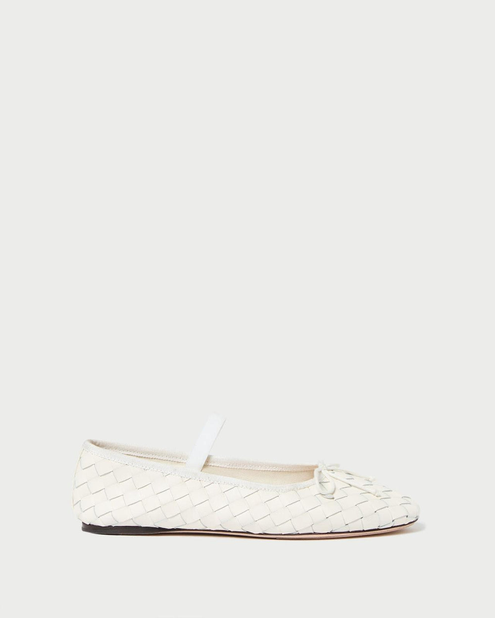 Loeffler Randall Leonie Cream Woven Ballet Flat I Flats I Footwear | Women Flats &amp; Loafers