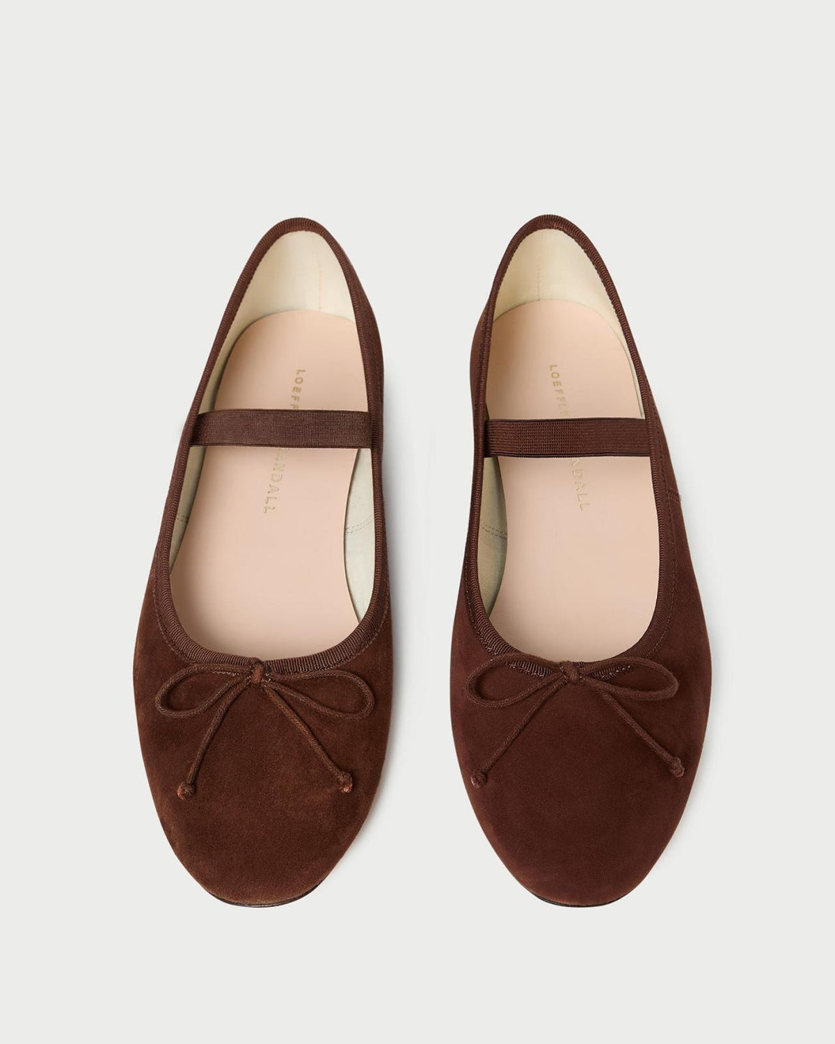 Loeffler Randall Leonie Espresso Suede Ballet Flat | Women Flats &amp; Loafers