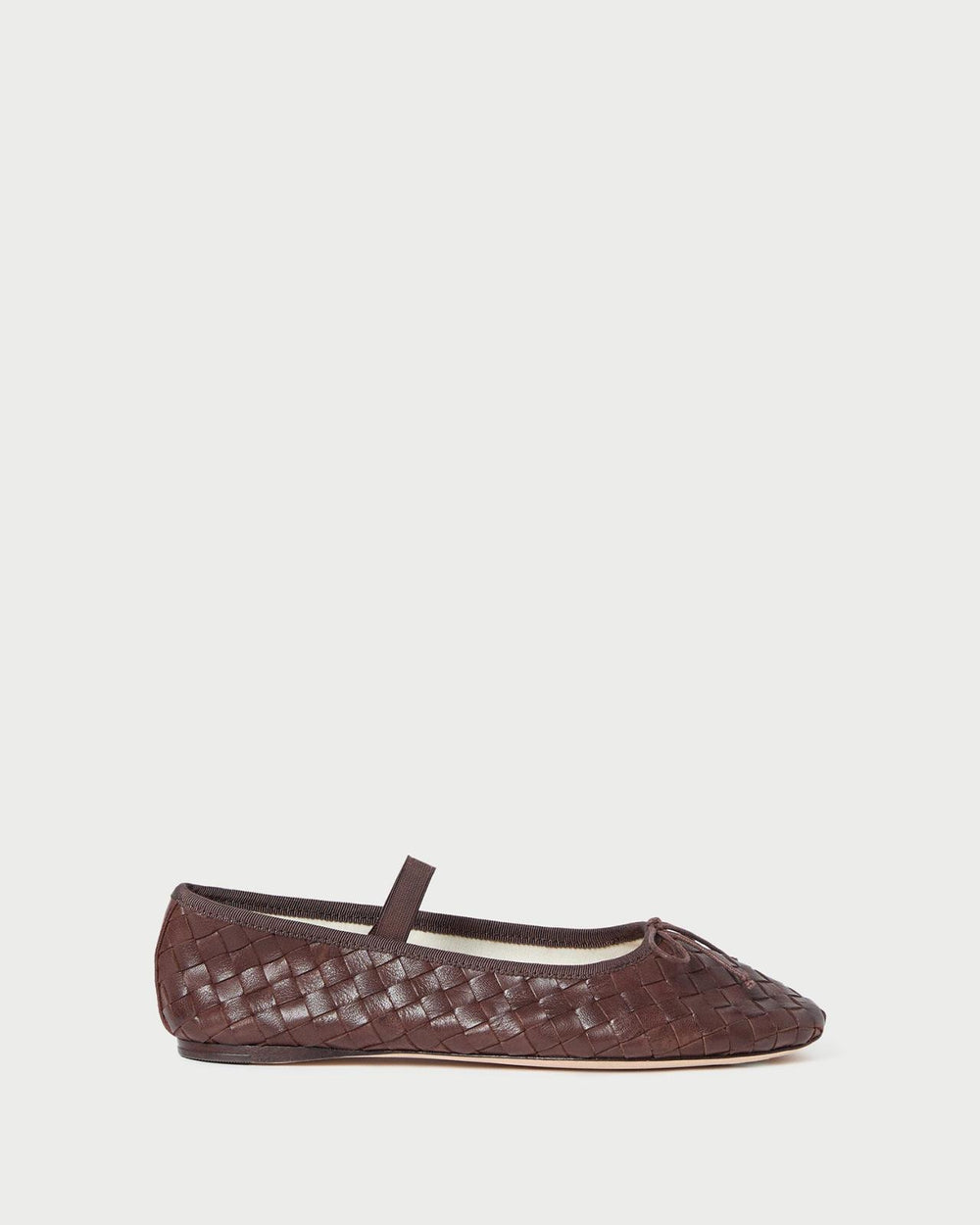 Loeffler Randall Leonie Espresso Woven Ballet Flat | Women Flats &amp; Loafers