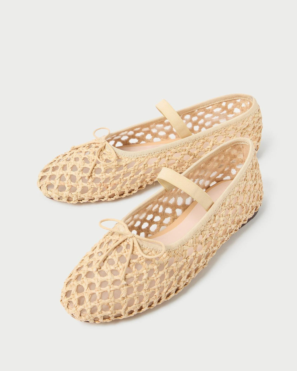 Loeffler Randall Leonie Natural Crochet Ballet Flat L Flats L Footwear | Women Flats &amp; Loafers