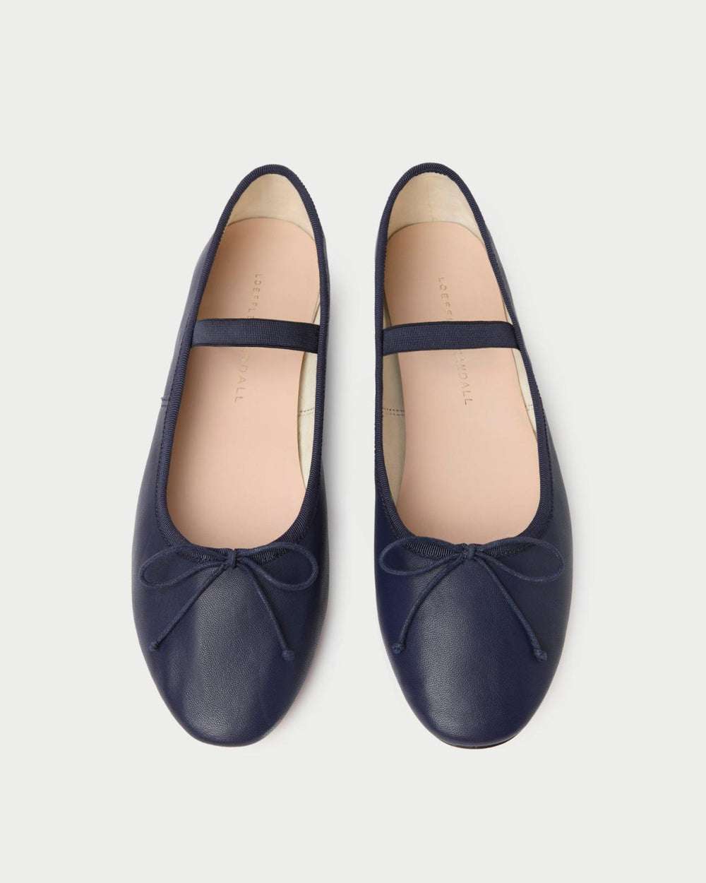 Loeffler Randall Leonie Navy Leather Ballet Flat L Flats L Footwear | Women Flats &amp; Loafers