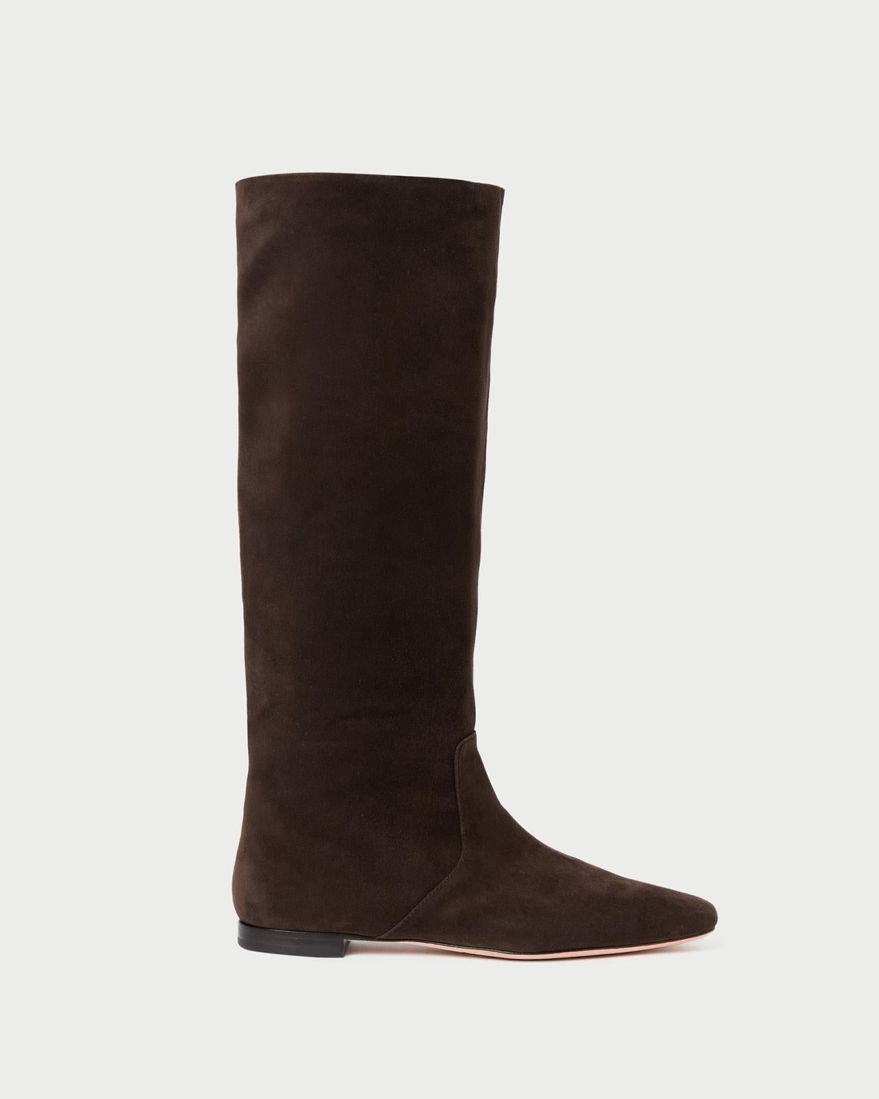 Loeffler Randall Lillian Brown Suede Tall Boot | Women Boots