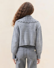 Loeffler Randall Lo Grey Collared Cardigan L Sweaters &amp; Knits L Apparel | Women Tops