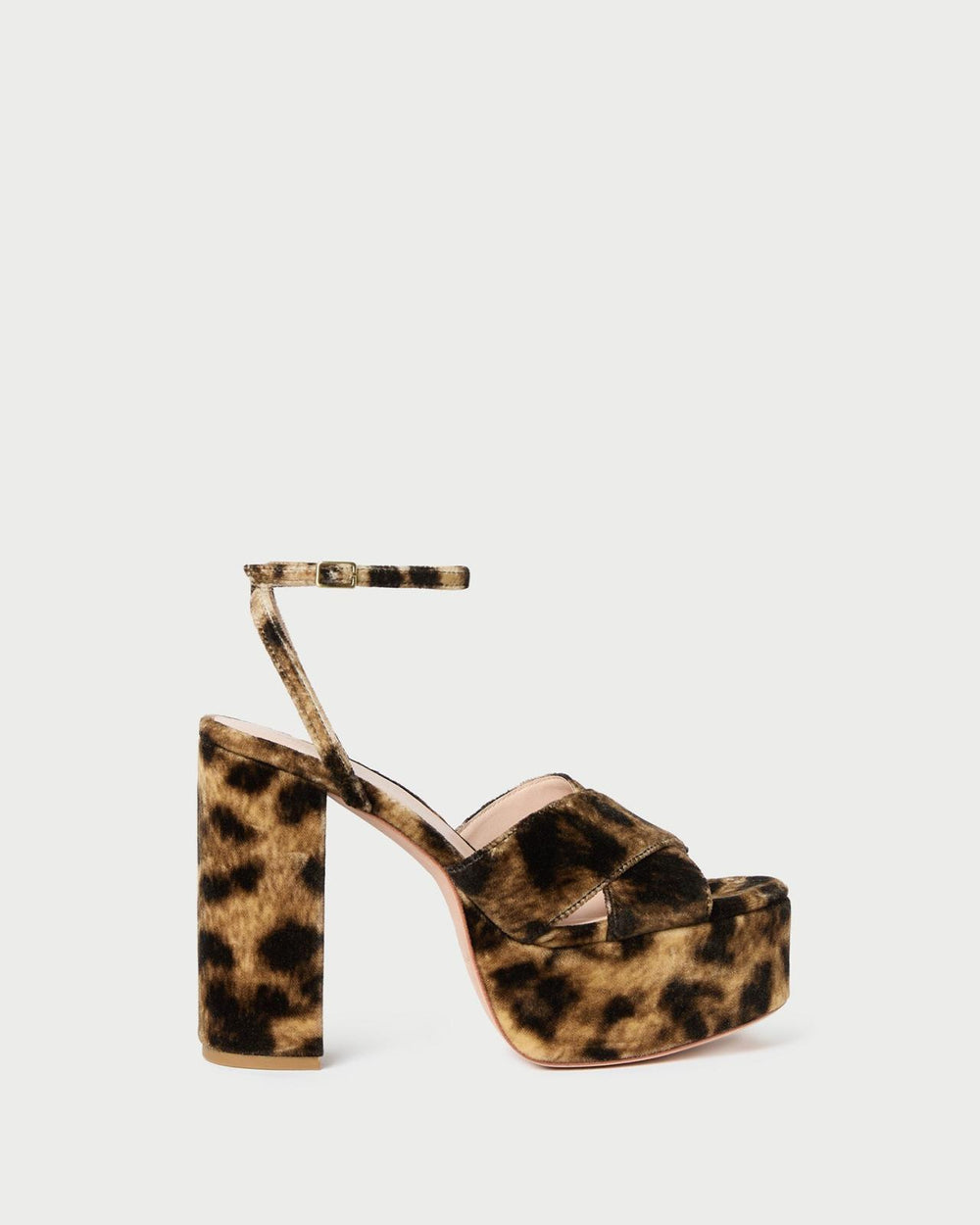 Loeffler Randall Loretta Leopard Velvet Platform Sandal | Women Heeled Sandals