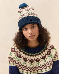 Loeffler Randall Macelyn Navy Tulip Beanie | Women Soft Accessories