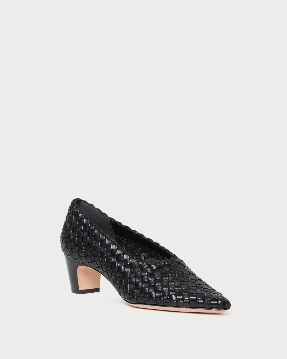 Loeffler Randall Maeve Black Woven Low Pump | Women Pumps &amp; Mules