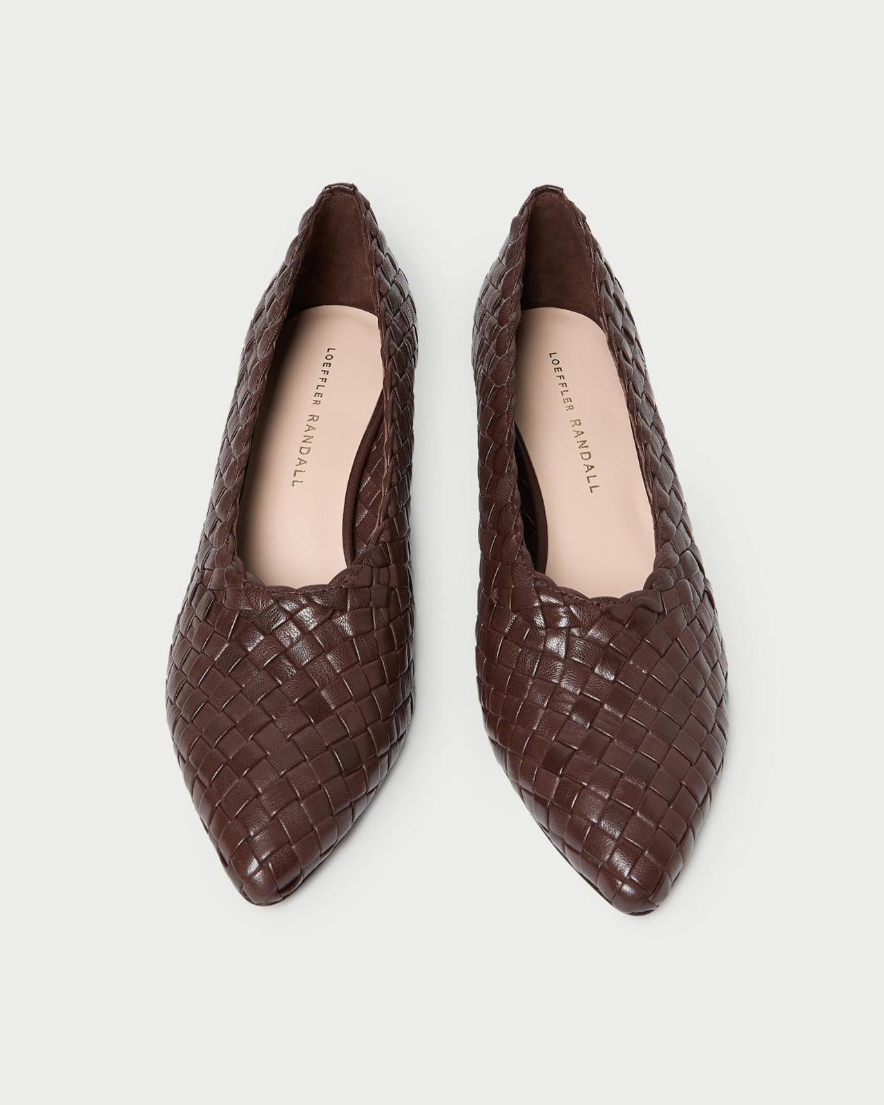 Loeffler Randall Maeve Espresso Woven Low Pump | Women Pumps &amp; Mules