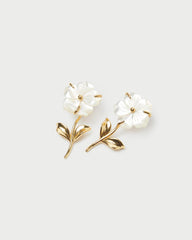Loeffler Randall Mai Gold/Pearl Flower Earrings L Jewelry L Accessories | Women Jewelry