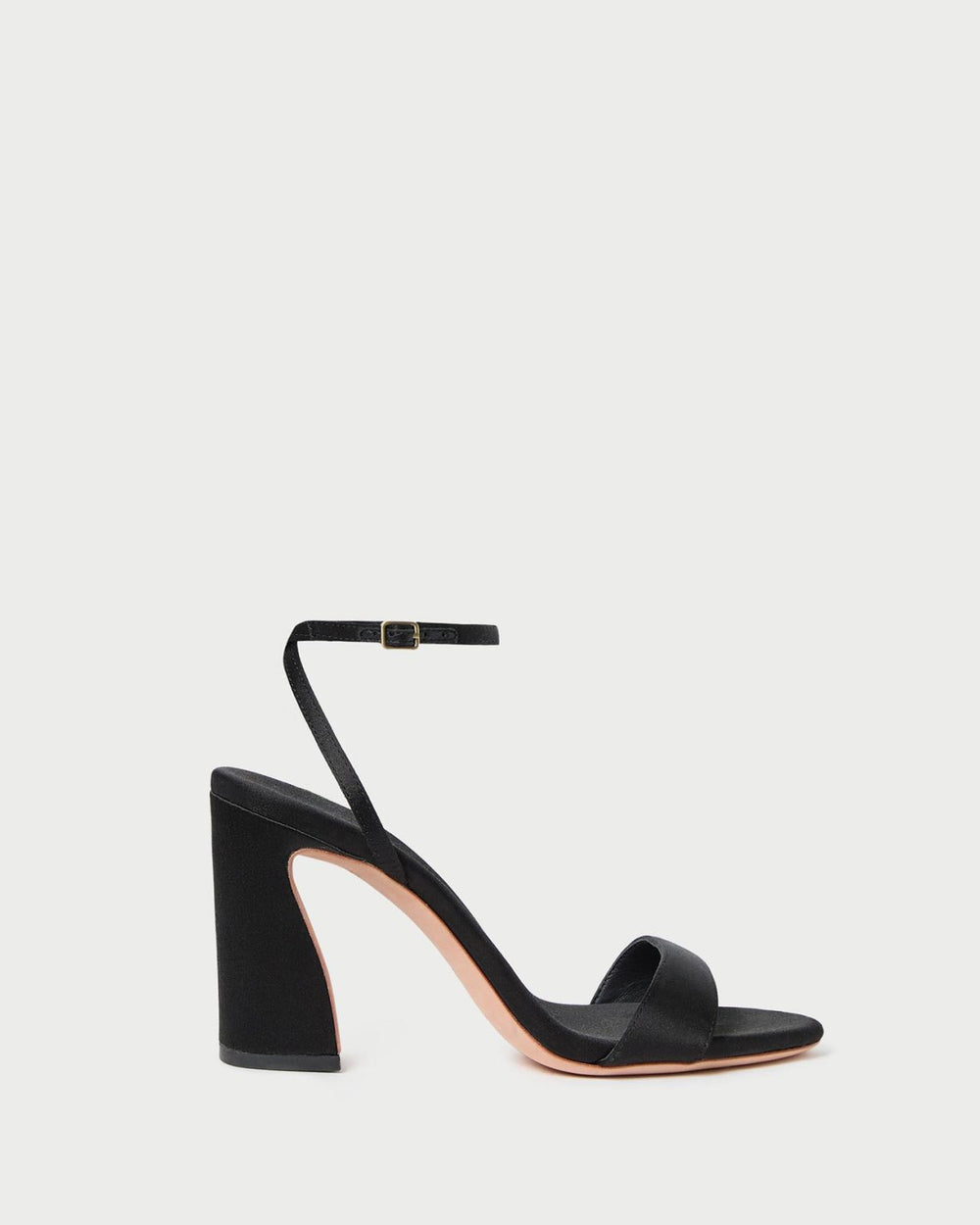 Loeffler Randall Malia Black Satin Heeled Sandal | Women Heeled Sandals