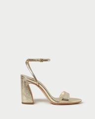 Loeffler Randall Malia Champagne Curved-Heel Sandal L Heeled Sandals L Footwear | Women Heeled Sandals