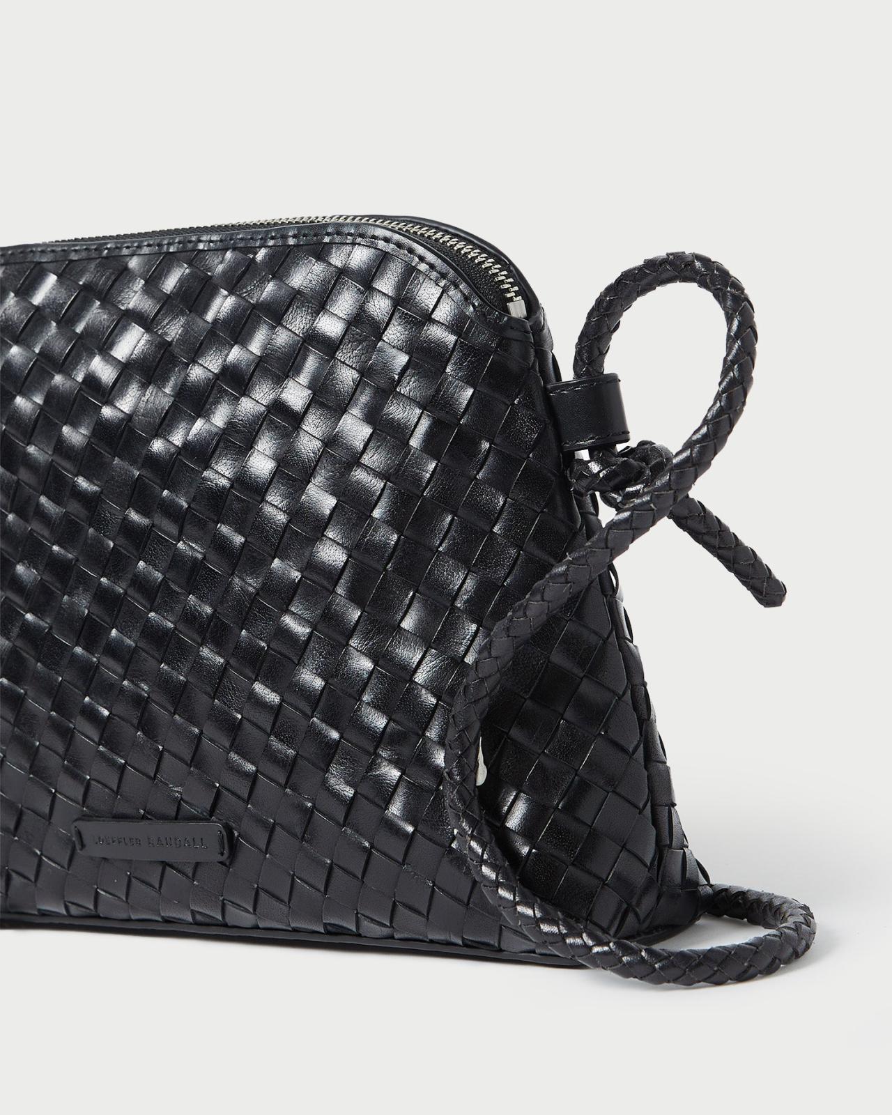 Loeffler Randall Mallory Black Woven Leather Crossbody L Crossbodies L Handbags | Women Crossbodies